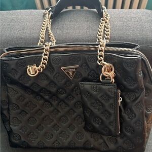 GUESS Black Quilted Women's Bag